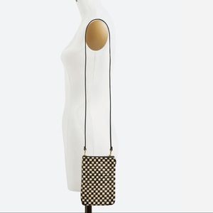Clare V. Poche Black & Cream Checker